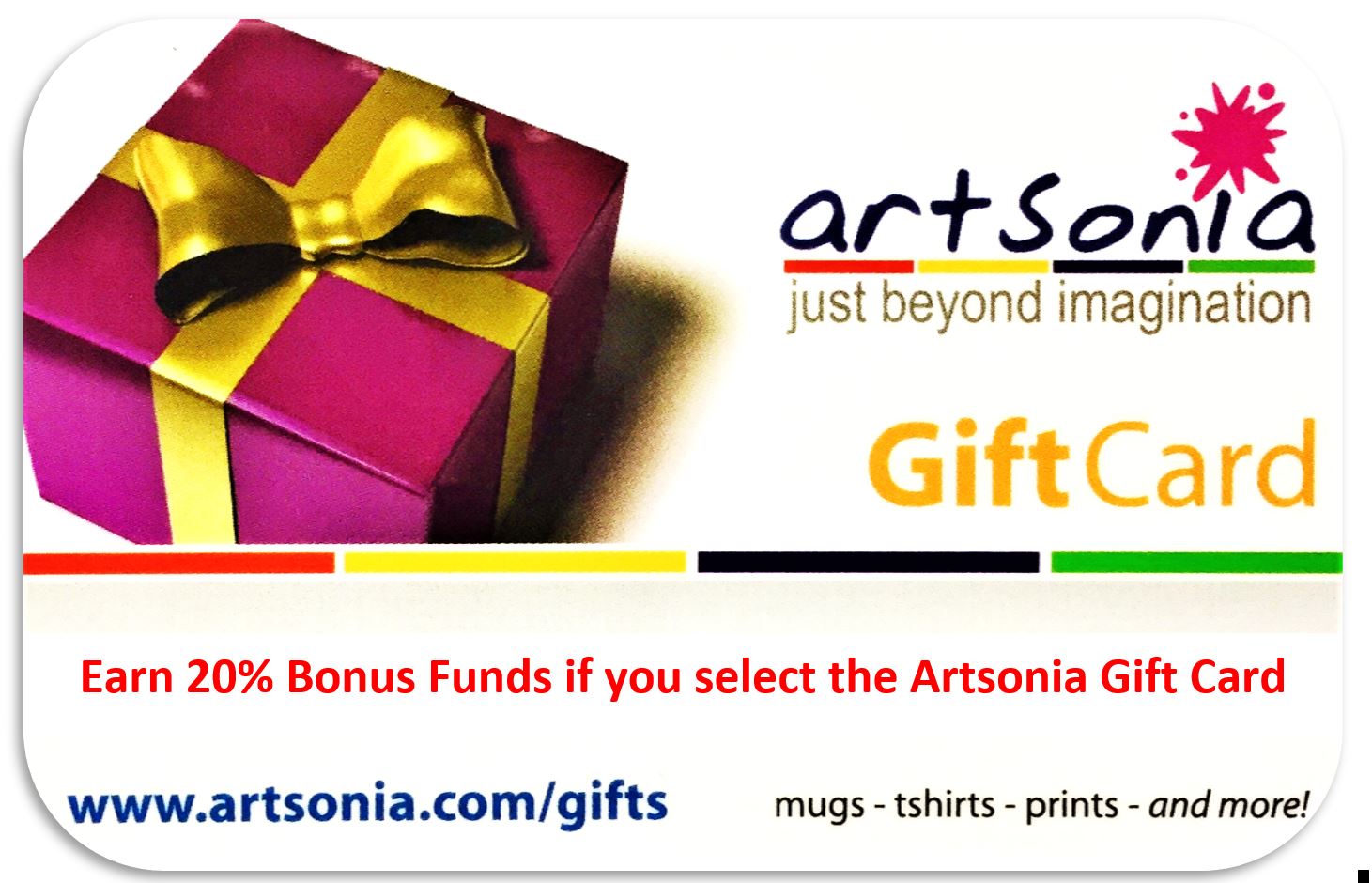 What are the Fundraising fund redemption options? Artsonia